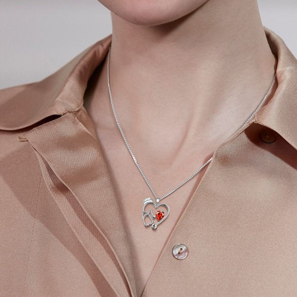 Beautlace Nurse Necklaces Stethoscope Heartbeat Pendant Sliver/Black Gun Plated Medical Jewelry for Doctor Nurse Medical Student Nurse Gifts for Women