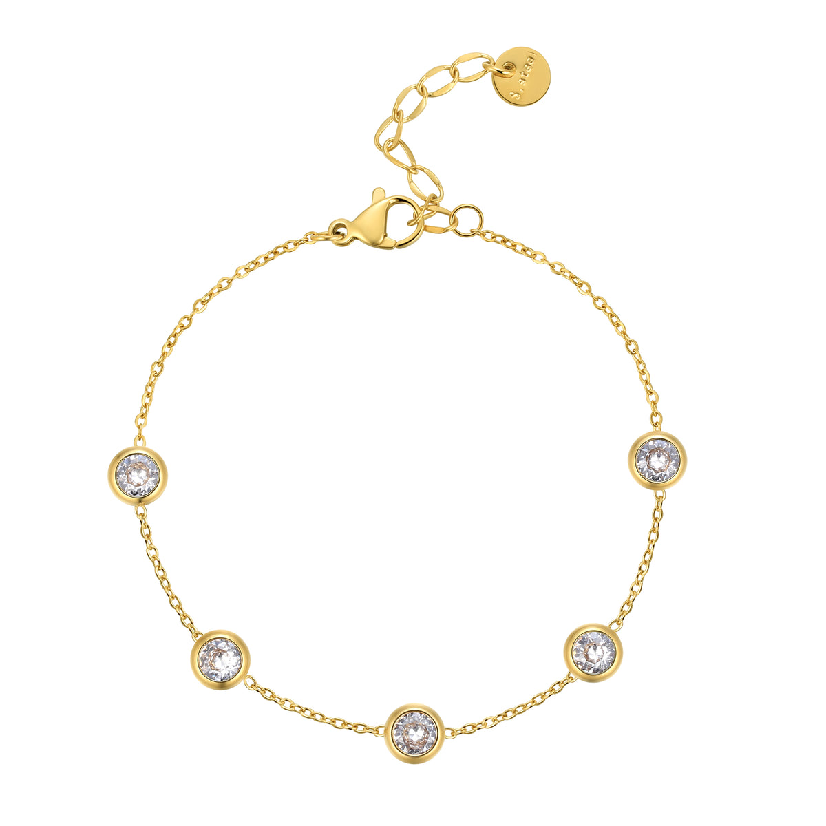 Gemstone Heart Bracelet,Dainty Multi-colors Heart CZ Charm Bracelet Jewelry Gifts for Women Girls