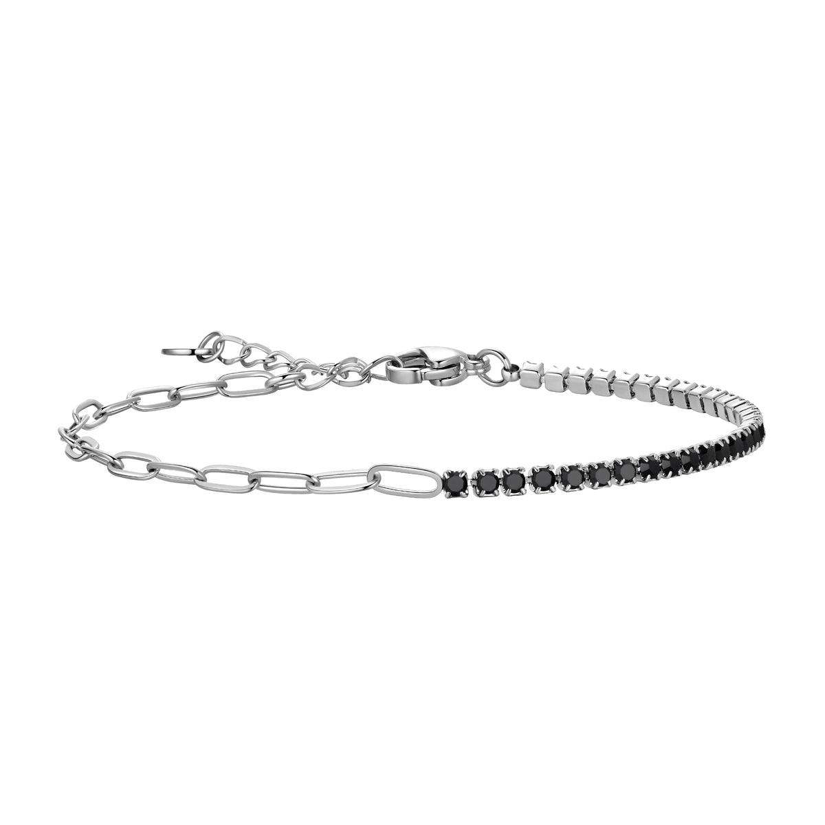 Gemstone Tenis Bracelet,18K Gold Dainty Multi-colors Cubic Zirconia Chain Link Bracelet Jewellry Gifts for Women Girls