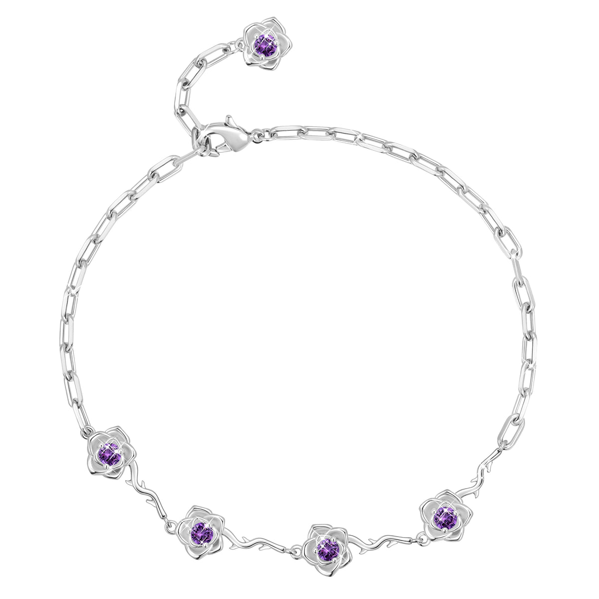 Beautlace Birthstone Bracelet for Women,Adjustable Bracelet  Chain Jewelry Gift for Mom Wife Girlfriend Birthday Mother’s Day Christmas