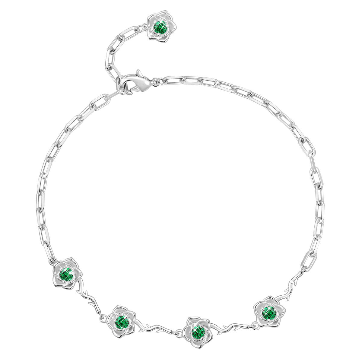 Beautlace Birthstone Bracelet for Women,Adjustable Bracelet  Chain Jewelry Gift for Mom Wife Girlfriend Birthday Mother’s Day Christmas