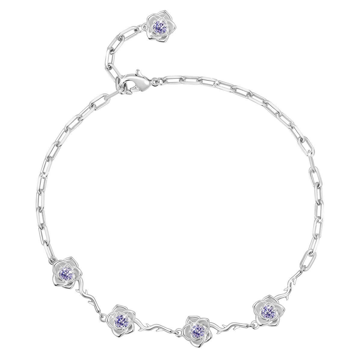 Beautlace Birthstone Bracelet for Women,Adjustable Bracelet  Chain Jewelry Gift for Mom Wife Girlfriend Birthday Mother’s Day Christmas