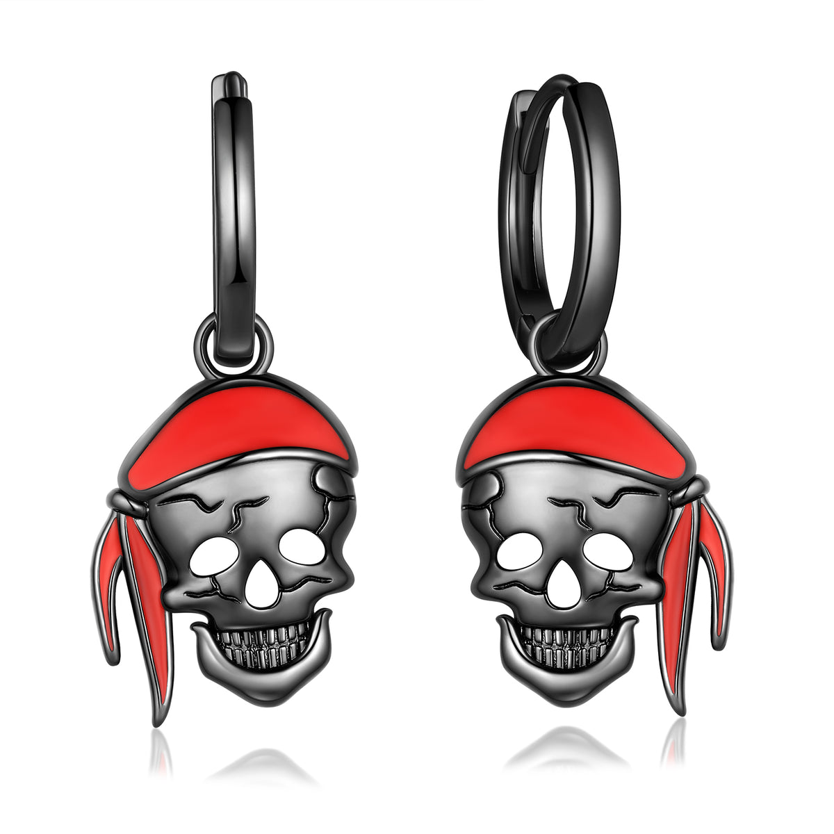 Halloween Spooky Ghost Jewelry Set,Fasjewly Silver Plated Cute Ghost Halloween Huggie Hoop Earrings/Pendant Necklace Cosplay Party Jewerlry Gifts for Women Men
