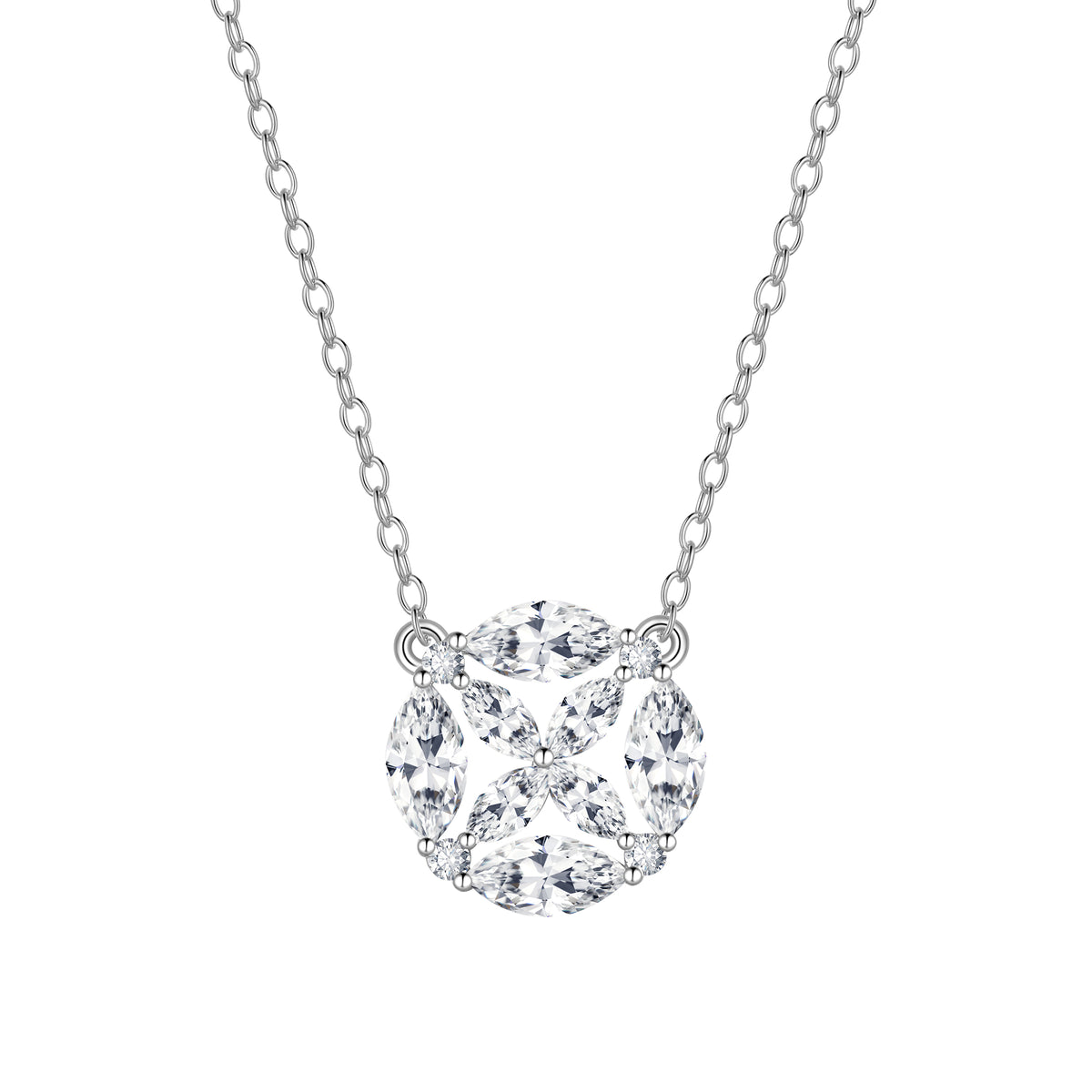 Cute Danity Bar Necklace,Sterling Silver Delicate Trendy Cubic Zirconia Pendant Necklace for Women
