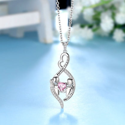 Beautlace 925 Sterling Silver Sister Necklace，Always My Sister Forever My Friend Infinity Pendant Necklace ，Birthday Graduation Christmas Jewelry Gifts for Women Girls Sisters