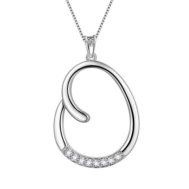 Beautlace Collier avec lettres initiales – Argent sterling 925 avec pendentif personnalisé avec nom de l'alphabet et cristal CZ, bijoux pour la fête des mères, la Saint-Valentin, Noël, un anniversaire, pour sa maman, sa femme, sa petite amie 