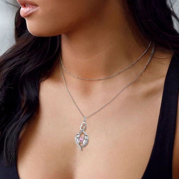 Beautlace 925 Sterling Silver Sister Necklace，Always My Sister Forever My Friend Infinity Pendant Necklace ，Birthday Graduation Christmas Jewelry Gifts for Women Girls Sisters
